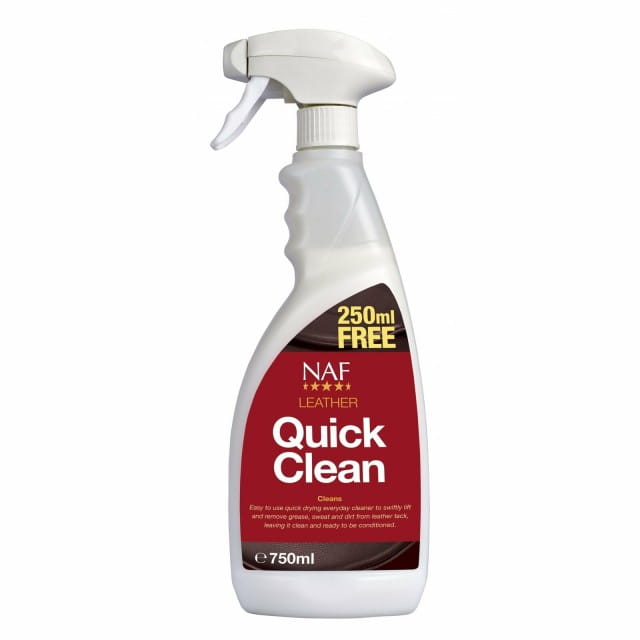 NAF Leather Quick Clean Spray - spray do pielęgnacji wyrobów skórzanych 750ml - Cavalo